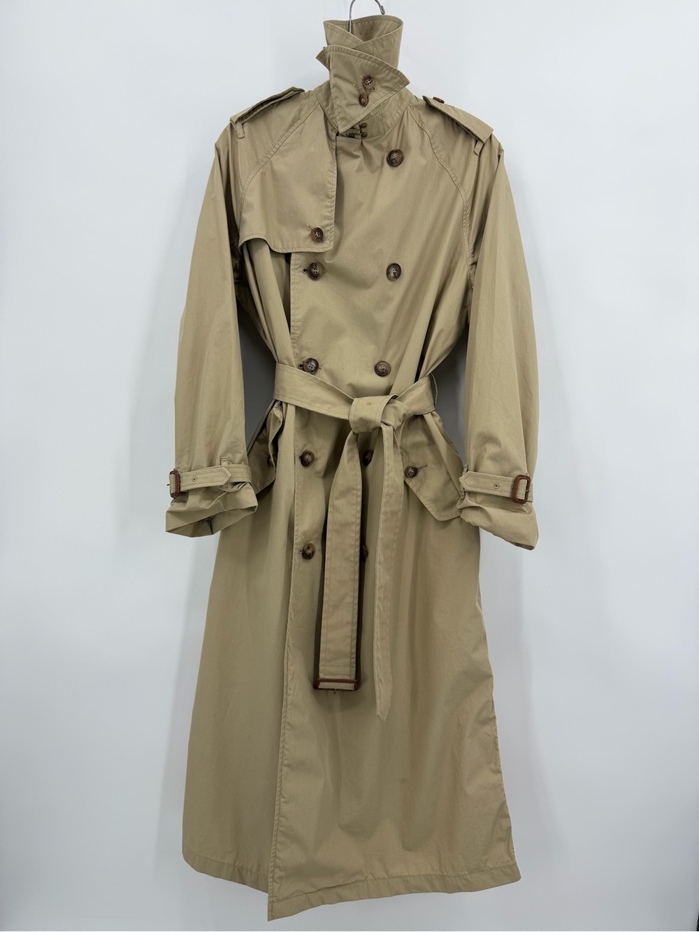 Buck Mason Paperweight Trench Coat Tan Size XS - Picture 5 of 16